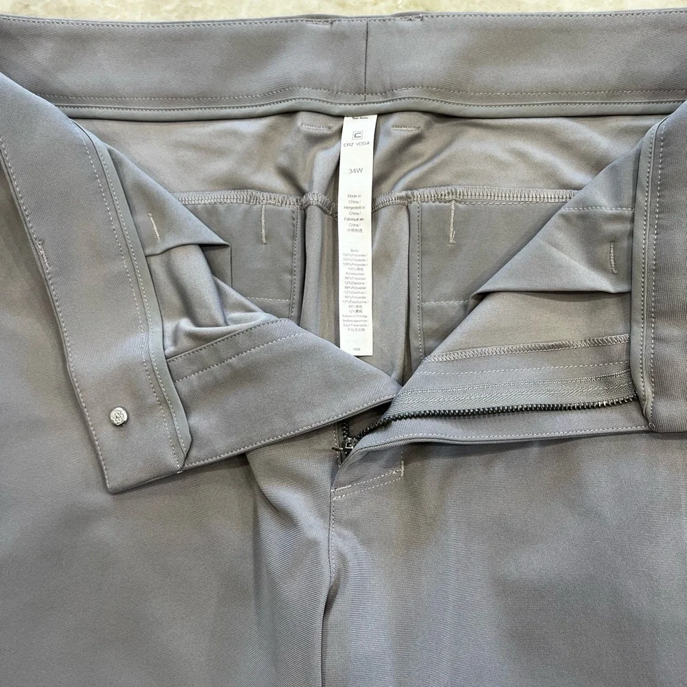 MEN'S SALE CRZ Yoga‎ Men’s Casual Pants Gray Size 34W New Without Tags